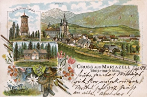 Greetings card from Mariazell, Styria, Austria Greetings card from Mariazell, Styria, Austria