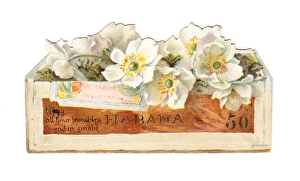Greetings card in the shape of a cigar box Greetings card in the shape of a cigar box