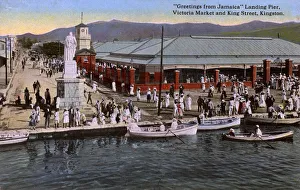 Greetings from Jamaica Landing Pier, Kingston Greetings from Jamaica Landing Pier, Kingston