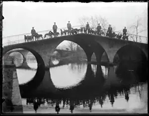 Greyhounds on a Bridge Print