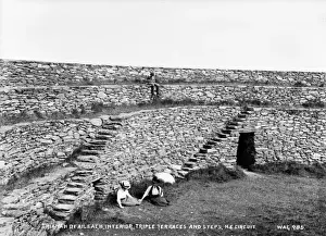 Grianan of Aileach Print: Early 20th Century Interior View