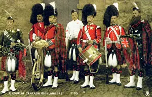 A Group of Queen's Own Cameron Highlanders Print
