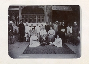 Group photo, doctors family and staff, Mandalay, Burma Group photo, doctors family and staff, Mandalay, Burma