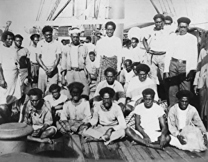 Group photo of labourers, Fiji, South Pacific Group photo of labourers, Fiji, South Pacific