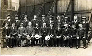 Vintage Group Portraits UK Prints: Group of Working Class Men, Yorkshire