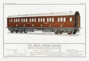 Vintage Railway Carriages Prints: Gt Eastern Composite