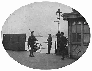 Guarding Dover Pier Print, August 1914