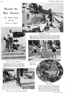 Guests at the Riviera villa of Maxine Elliott, 1932 Guests at the Riviera villa of Maxine Elliott, 1932