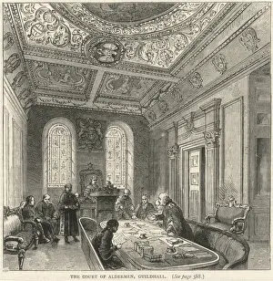 Guildhall Aldermen: The Court of Aldermen Print