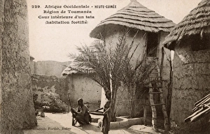 Guinea - Toumanea - Courtyard of a Tata (fortified house) Guinea - Toumanea - Courtyard of a Tata (fortified house)