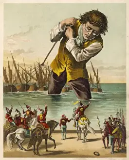 Jonathan Swift Illustrations Prints: Gulliver / Blefuscudian