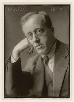 Prints of GUSTAV HOLST - English composer and music teacher Music Prints: Gustav Holst Print - Portrait of the English composer