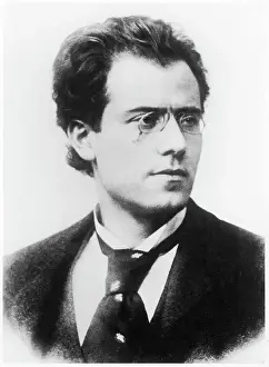 Prints of GUSTAV MAHLER Austrian musician Austria Prints: Gustav Mahler Print - Austrian Composer Portrait