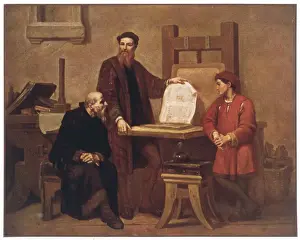 Early Printing Technology Prints: Gutenberg Displays Work