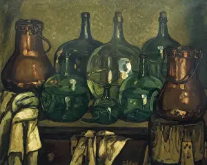 Still Life with Bottle Print. Oil on canvas, 1927