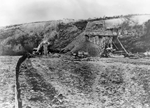 GWR embankment at Treffgarne, Pembrokeshire, South Wales GWR embankment at Treffgarne, Pembrokeshire, South Wales