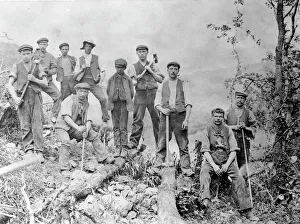 GWR navvies, Treffgarne, Pembrokeshire, South Wales GWR navvies, Treffgarne, Pembrokeshire, South Wales