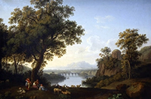 Hackert, Jacob Philipp (1737-1807). German painter. Landscap Hackert, Jacob Philipp (1737-1807). German painter. Landscap