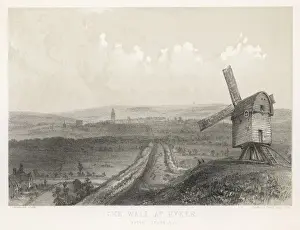 Northern England Landmarks Prints: Hadrians Wall at Byker