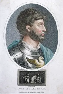 Historical Figures In Art Prints: Hadrianus (Colour)