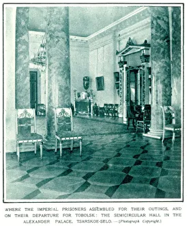 Hall in the Alexander Palace, Tsarskoe-selo Hall in the Alexander Palace, Tsarskoe-selo