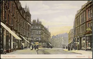 Prints of A street in Londons inner suburbs - West End Lane, Hampstead United Kingdom Prints: Hampstead West End Lane Street Print