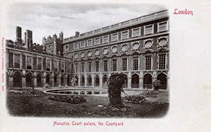 Hampton Court Palace - The Courtyard, London Hampton Court Palace - The Courtyard, London