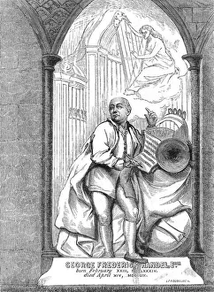 George Frederic Handel Monument Westminster Abbey Print