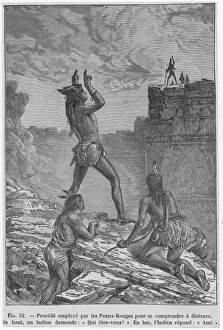 Historical Native American Images Prints: Handsignal of Nat. Americ