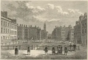 Historical Maps Of England Prints: Hanover Square