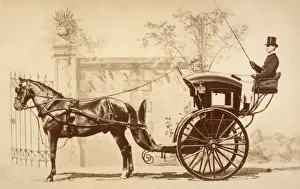 Horse Drawn Carriage UK Prints: HANSOM CAB