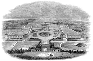 Hanwell Asylum Exterior View Print, 1830s