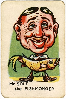 Happy Familes Playing Cards - Mr Sole the Fishmonger Happy Familes Playing Cards - Mr Sole the Fishmonger