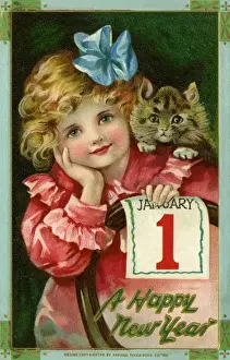Tabby Cat Pictures Prints: A Happy New Year