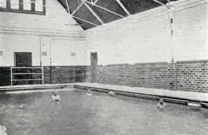 Harborne Industrial School Swimming Bath Print, circa 1903