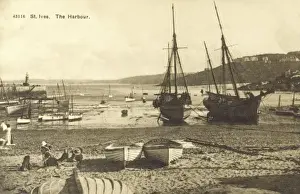 St Ives Beach Scene Prints: The harbour - St Ives