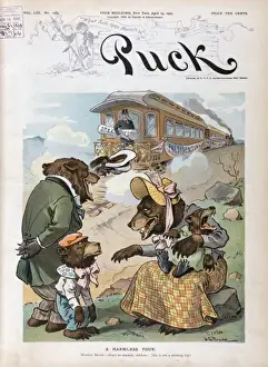 President Theodore Roosevelt's Campaign Tour, 1903 Print