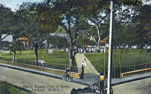 Harris Square, Port of Spain, Trinidad and Tobago, West Indies. Date: circa 1910s Harris Square, Port of Spain, Trinidad and Tobago, West Indies. Date: circa 1910s