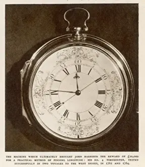 Historical Science Instruments Prints: Harrisons Fourth
