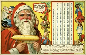 Harrods Department Store History Prints: Harrods. Santa. c1910. jpg