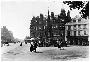 Harrogate Station Square Print 1910