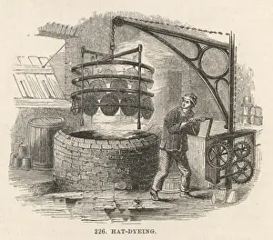 Black Hat Dyeing Print