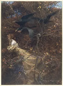 The Haunted Wood C1903 Print