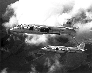 Two Hawker Siddeley Kestrel FGA1s XS689 and XS695 Two Hawker Siddeley Kestrel FGA1s XS689 and XS695