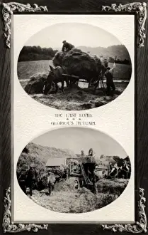 Autumn Harvest Scene Prints: Haymaking