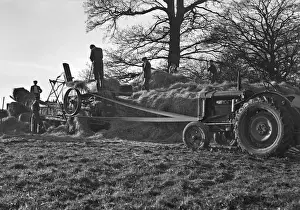 Rural Summer Scene Prints: Haymaking in a field