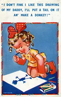 Historical Comic Art Prints: HB Ltd Comic Postcard