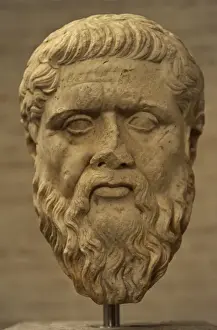 Roman Copy of Plato's Head Print, Glyptothek Museum