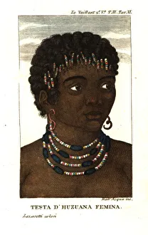 Head of a San (Housouana) woman of South Africa Head of a San (Housouana) woman of South Africa