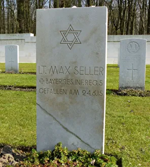 Headsone of German Jewish soldier Max Seller, Belgium Headsone of German Jewish soldier Max Seller, Belgium